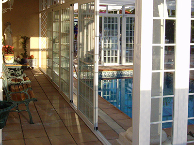 cerramiento de piscina con Aluminio