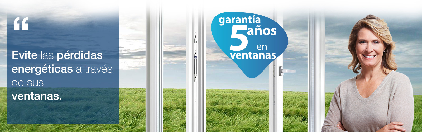 Ventanas de PVC y Aluminio con RPT con hasta 5 años de garantía.